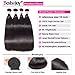 Bestsojoy 10A Brazilian Virgin Hair Straight 4 Bundles Brazilian Human Hair Extensions 100% Unprocessed Human Hair Weave Natural Color (20 22 24 26)