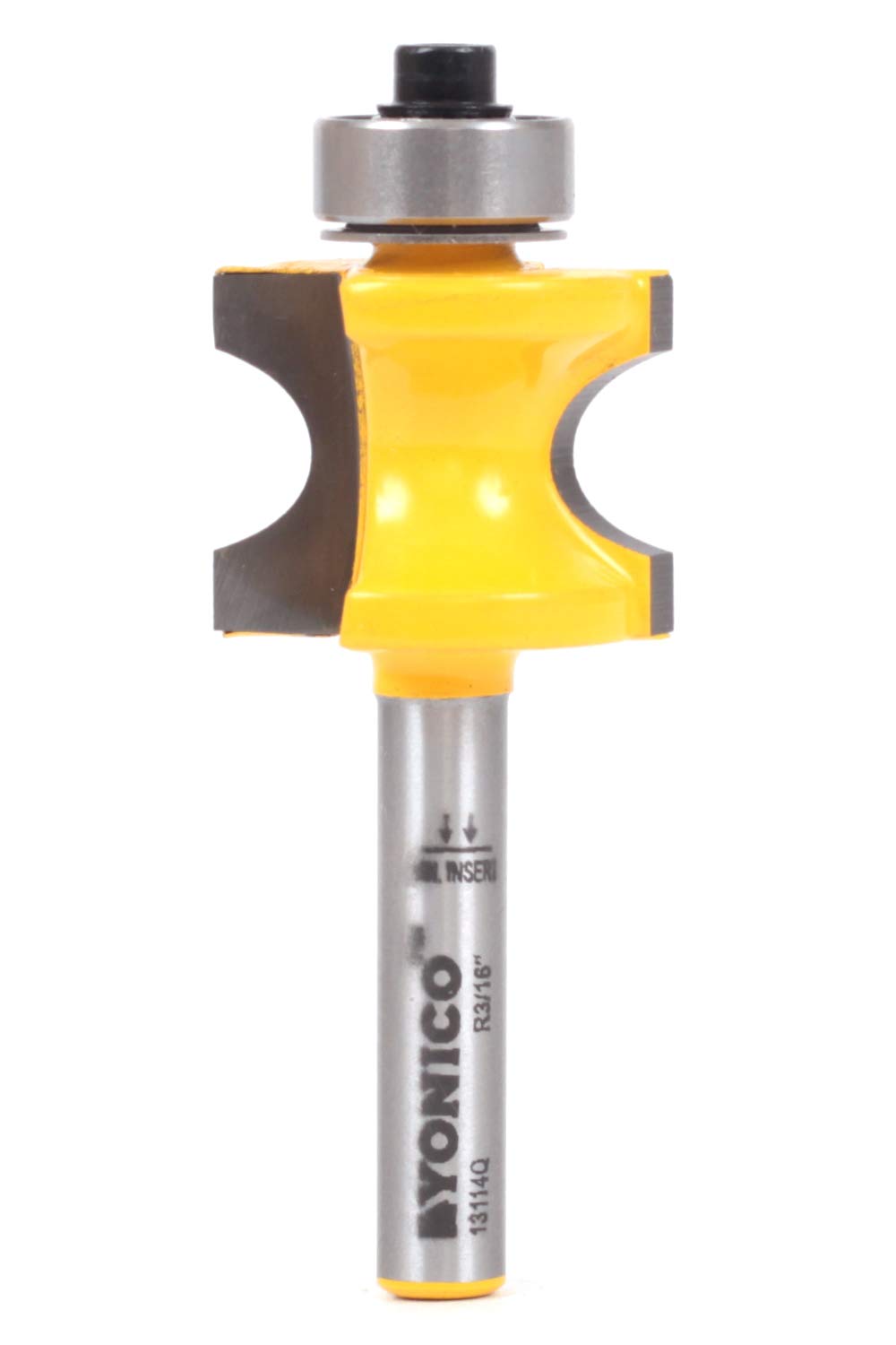 Yonico 13114q 3/8-Inch Bead Bullnose Router Bit 1/4-Inch Shank
