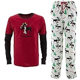 Lazy One Men's Christmas Pajamas Moosletoe