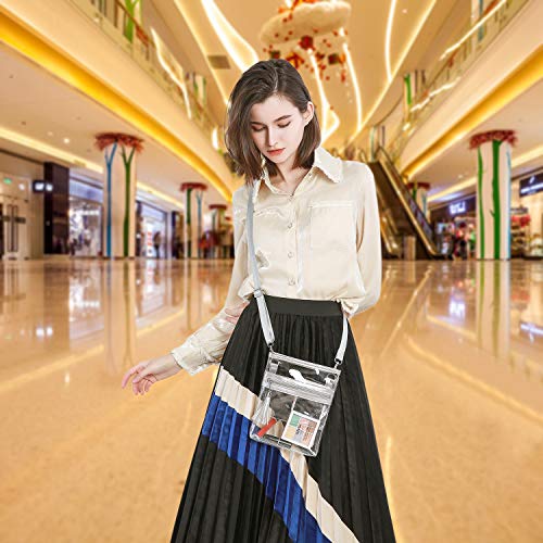 YanHao Clear Purse Fashion NCAA PGA NFL Stadium Approved Clear Bag Crossbody Transparent Bag with Tassel - Thumbnail 6