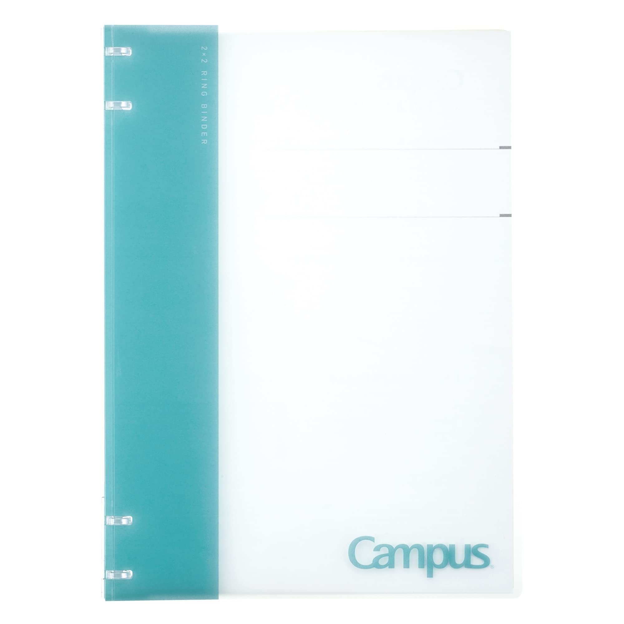 KOKUYO Campus Refillable Notebook, A4 2x2 Slim Ring Binder Notebook with Customizable Title Page, 40 Sheets Capacity. Suitable for 30 Holes Loose Leaf Paper, Light Blue (RU-NP174LB) — image 1