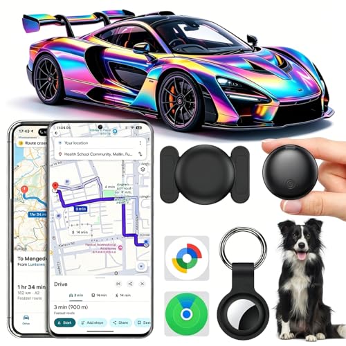 GPS Coche Localizador, 2026 Nuevo Magnetismo Localizadores GPS Sin Tarjeta SIM ni Suscripción para Android y iOS, Invisibilidad Tracker Rastreador Oculto para Coches/Motocicleta/Bicicleta (Negro)