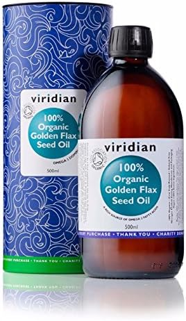 Viridian Golden Flaxseed Oil 100 Organic 500ml Amazon Co Uk