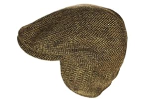 Biddy Murphy Irish Newsboy Flat Cap for Men, Tuck-Away Ear Flaps Slim Fit 100% Wool, Imported
