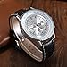 GuTe Classic Men's Pro Automatic Mechanical Watch White Dial Day/Date Luminous Hands