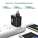 RAVPower 24W 4.8A (2.4 A x 2) Dual USB Wall Charger with iSmart Technology, Foldable Plug and LED indicator