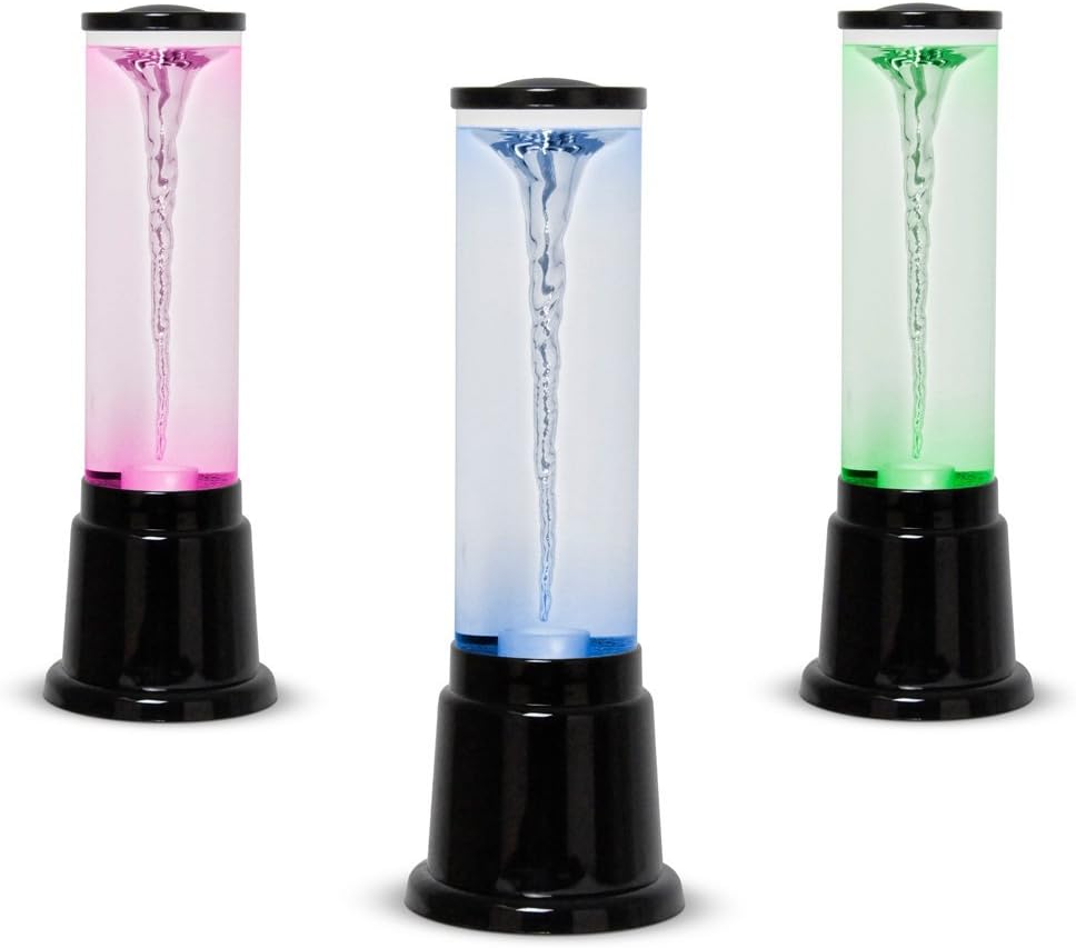 Tornado Colour Changing LED Novelty Vortex Bubble Water Lamp Amazon.co