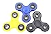 Tri-Fidget Hand Spinner Toy Stress Reducer - Perfect For ADD, ADHD, Anxiety, and Autism Adult Children (Blue, 3 Wheel)