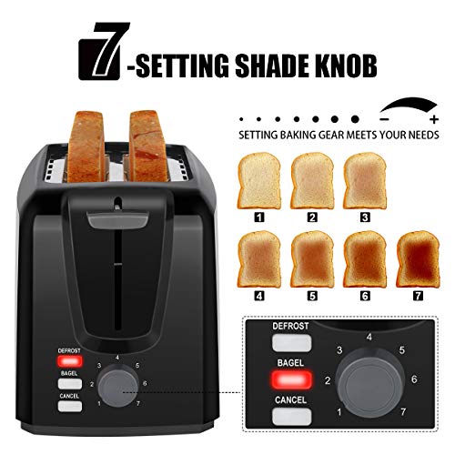 Toaster 2 Slice Stainless Steel Toaster Two Slice Toaster with