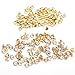 Surepromise 100pcs 7mm Diamante Diamond Clear Gold Crystal RIVET STUDS Rock Leather Bag