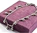 ANBALA Fashion Jewelry Stainless Steel Plated Chain Anklets Ankle Bracelet with Metal Jingle Bells for Women Girls with Adjustable Lobster Clasp[Silver], Mother's Day Gift