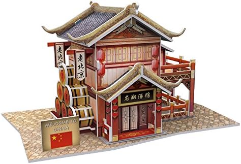 Cubicfun Cubic Fun 3d Puzzle Model China Flavor Longxiang Tavern 16.5cm