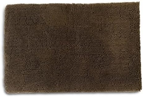 Soggy Doggy Crate Mate Dog Bed | Chocolate Brown | Medium (20” x 30”) | Microfiber Chenille Mat, Travel Bed for Dog | Ultra-Absorbent Kennel Plush Pad