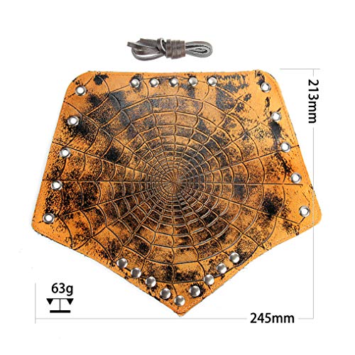 Arm Bracers Leather Armband Guard Spider Web Archery Armguard Medieval Armor Costume Wrist Gauntlet 2PCS