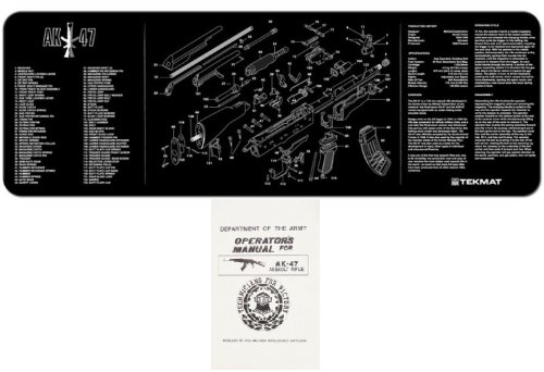 Ultimate Arms Gear Gunsmith &amp; Armorer's Cleaning Work Tool Bench Gun Mat For The Kalashnikov AK47 AK-47 AK 47 7.62x39mm Rifle + AK47 Gun Technical Manual Book Official US Army Military Reproduction