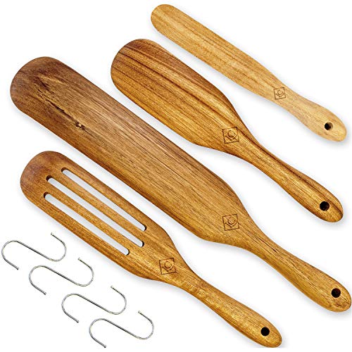 Spurtle Set, Acacia Wood Kitchen Utensils, Spurtles Kitchen Tools As