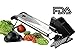 Chef's INSPIRATIONS Premium V-Blade Mandoline Slicer, Cutter, Julienne and Grater. Best For Slicing Food, Fruit and Vegetables. Includes 6 Inserts, Cleaning Brush, Blade Safety Sleeve. Stainless Steel