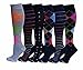 Different Touch 6 Pairs Pack Women Dr Motion Graduated Compression Knee High Socks