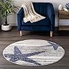 nuLOOM-Thomas-Paul-Starfish-Area-Rug-4-Feet-x-6-Feet-Grey nuLOOM Thomas Paul Starfish Area Rug, 4 Feet x 6 Feet, Grey