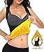 AGROSTE Women's Body Shaper Hot Sweat Workout Tank Top Slimming Vest Tummy Fat Burner Neoprene Shapewear for Weight Loss Black