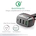 Anker Quick Charge 3.0 & USB C 54W 4-Port USB Car Charger, PowerDrive+ 4 for Galaxy S7/S6/Edge/Plus, Note 5/4 and PowerIQ for iPhone X/8/7/6s/Plus, iPad Pro/Air 2/Mini, LG, Nexus, HTC and More