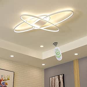 Amazon.com: Sala de estar LED luces de techo regulables lámparas de