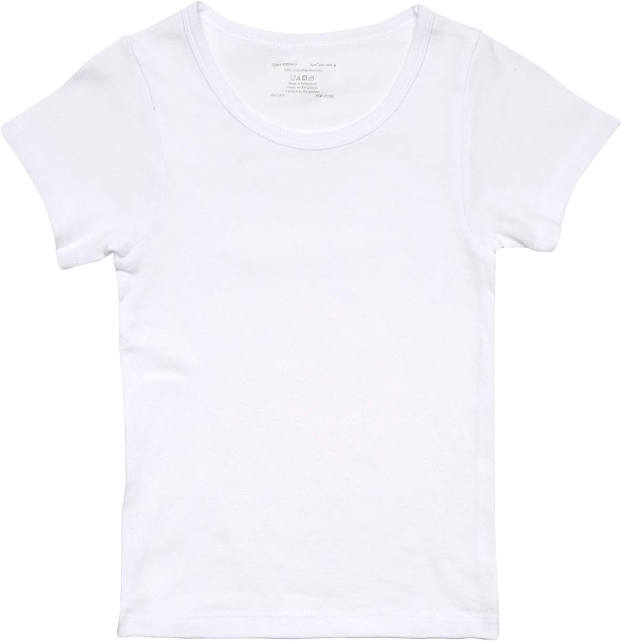 Rene Rofe Girl Crewneck Undershirt (6 Pack): Clothing