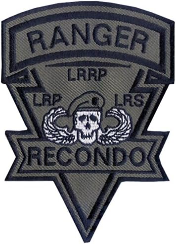 Original Artwork by Bayonet Design - 4 1/2" x 3 1/4" - Wax Backed - Recondo Patch LRP - LRS - LRRP - - Non- Merrowed Edge - US Army Ranger - Special Forces - Airborne Ranger - Vietnam - OEF - OIF
