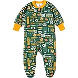 Green Bay Packers Baby Infant Footed Blanket Sleeper - Green
