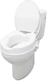 PEPE Mobility Raised Toilet Seat with Lid 4 Inch 10 cm view 8