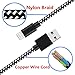 iPhone Cable,Sharllen MFi Certified Lightning Cables 3/3/6/6/10FT Nylon Braided iPhone Charging Cord Fast USB Charging&Syncing Cord Compatible iPhone Charger XS/Max/XR/X/8 P/8/7/7P/6/iPad 5 Pack Black