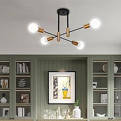 Cimbely 4-Light Mid Century Flush Mount Ceiling