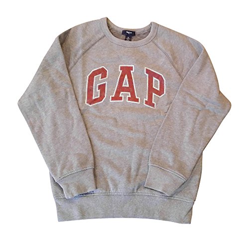 Gap kids raglan arch logo crew fleece sweatshirt (heather grey) y…