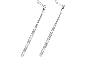 MingQiEven 2 Pcs 3/4 in Wire Pulling Grip Mesh Cable Pulls Metal Cable Puller Socks Wire Pulling Tools Wire Pulling Grip Sock for Electrical Pulling Grips, Suitable for Light and Heavy Cables