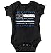 Brisco Brands My Daddy's Life Matters Blue Lives Baby Romper Boys or Girls