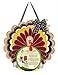 Evergreen Flag Turkey Burplap Door Décor with Festive 3-D Design