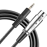 Neewer 8Feet/2.5M Professional Low Noise Microphone Cable 3.5mm Male to XLR Female