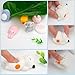 WATINC 60 Pcs Squeeze Toys, Birthday Gifts for Kids Party Favors, 30 Pcs Slow Rising Kawaii Simulation Bread Squeeze Toys 30 Pcs Mochi Squeeze Cat Panda Goodie Bags Egg Fillers, Keychain Phone Straps