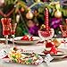 150 PCS Christmas Cone Cellophane Bags Treat Candy Party Gift bag with 200 Gold Twist Ties for Christmas Party Festival Favor (Christmas Patterned)