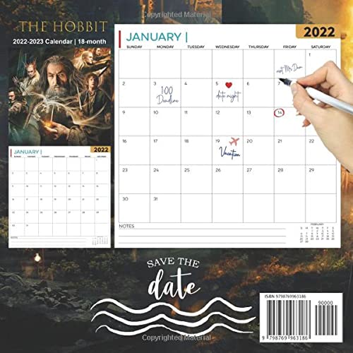 Calendrier Hobbit 2023 Amazon.com: The Hobbịt 2022 Calendar: Official Calendar 2022, Tv Series &  Movie Films Calendar 2022-2023. Calendar Planner 2022-2023. Gifts, Decor  For Classroom, ... - 18 Monthly. Kalendar Calendario Calendrier:  9798769963186: Julieann Gunderson: Books