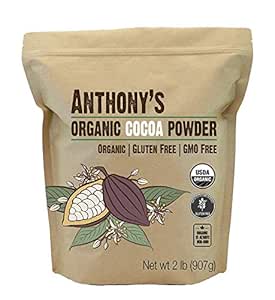 Anthony's Organic Cocoa Powder, 2 lb, Gluten Free, Non GMO