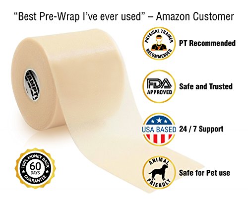 Triple Pack Sports Wrap/Athletic Tape - Professional Grade Foam - Perfect for Taping Wrist, Ankles and Knees - Ultra Strong