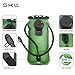 SKL Hydration Bladder 3L Water Bladder for Hydration Pack Leak Proof BPA Free Water Backpack Quick Release Insulated Tube, for Hiking Running Cycling Biking Climbing, Army Green