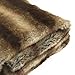 Best Home Fashion Faux Fur Throw - Full Blanket - Chinchilla - 58