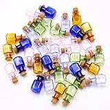 2ml Small Mini Glass Bottles Jars with Cork