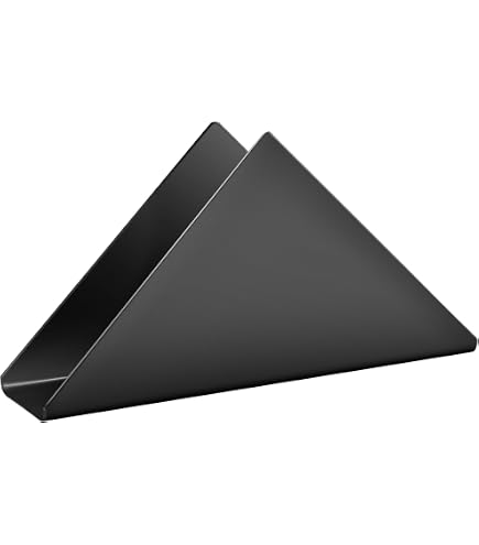 FISURA Servilletero Original Con Diseño De Montaña – Metal Negro 21x4x7cm – Portaservilletas Divertido Y Moderno Para Cocina Y Mesa
