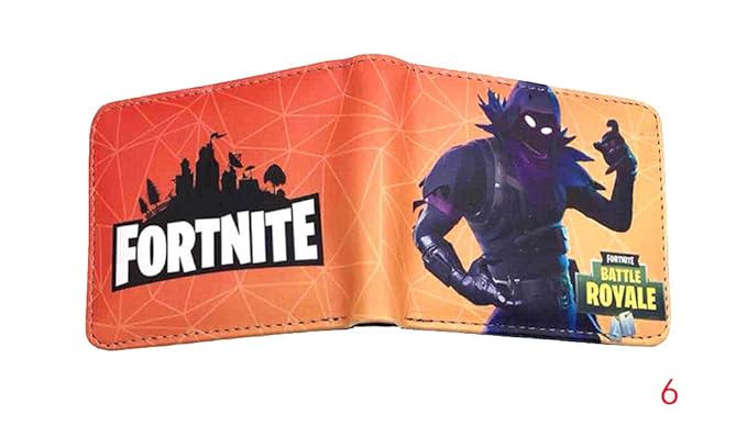 fortnite unisex bi fold wallet with coin purse short walelts for gamers fans 6 onesize amazon co uk clothing - fortnite battle coins
