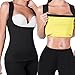MIRANCO Women's Body Shaper Waist Cincher Tummy Fat Burner Sweat Tank Top Black No Zip Black XX-Large