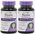 Biotin (10,000mcg) Maximum Strength (600 Max-Strength Tablets)