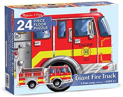 Melissa \u0026 Doug Fire Truck Jumbo Jigsaw 
